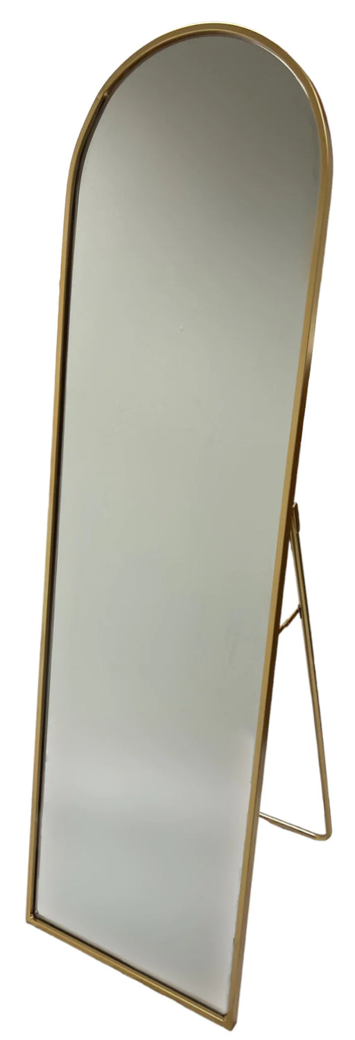 Floor Standing Gold Leaning Mirror