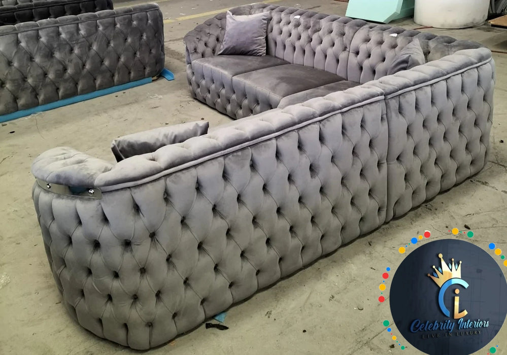 Bvlgari Corner Sofa Range Plush Velvet - Choose Combination