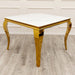 Louis Dining Table Gold with Glass/Sintered Stone Top