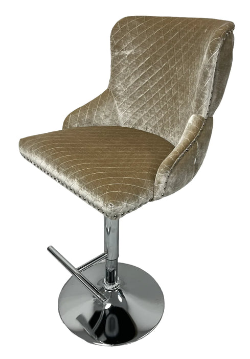 Lewis Brushed Velvet Bar stool