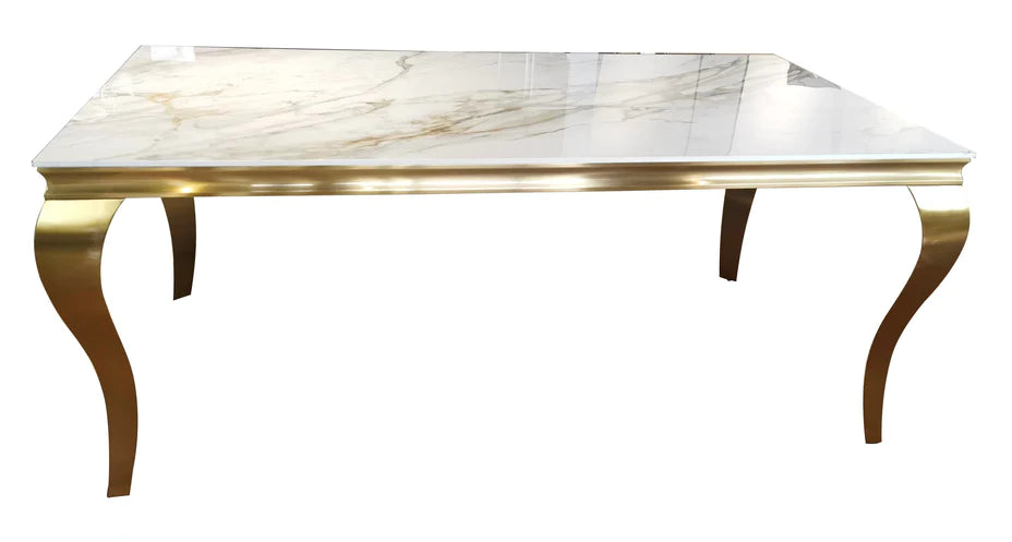 Lewis Gold Ceramic 1.5m Dining Table