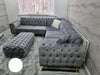 Scarlet corner sofa range in plush velvet