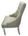 Lexi Chair Mink Pu Leather & Chrome Legs - Round Knocker