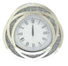 Round F Mirrored clock 50cm