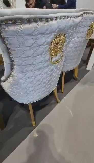 shimmeryVelvetdiningchair shimmeryvelvetchair goldlegsdiningchair diningchair lionknockerdiningchair creamvelvetdiningchair blackvelvetdiningchair dining diningroom chair 