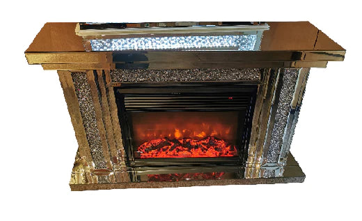 Wrex crushed diamond fireplace