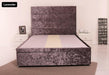 Katie ottoman gas lift bed crushed velvet